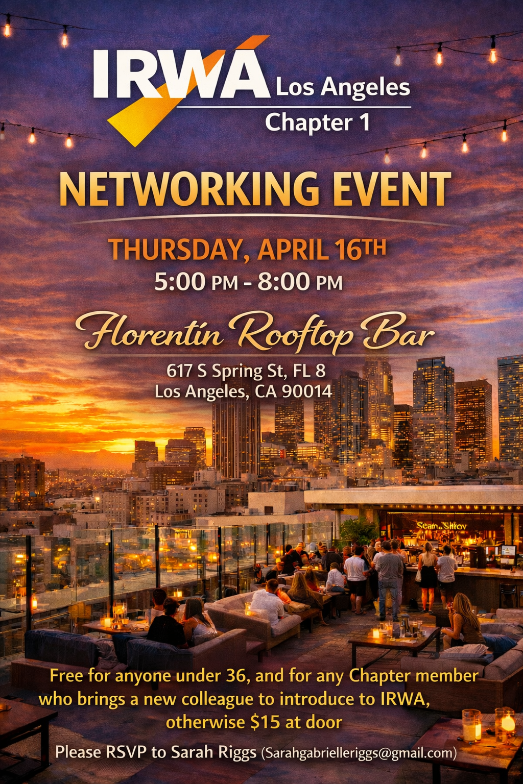Networking event April 16th 2026