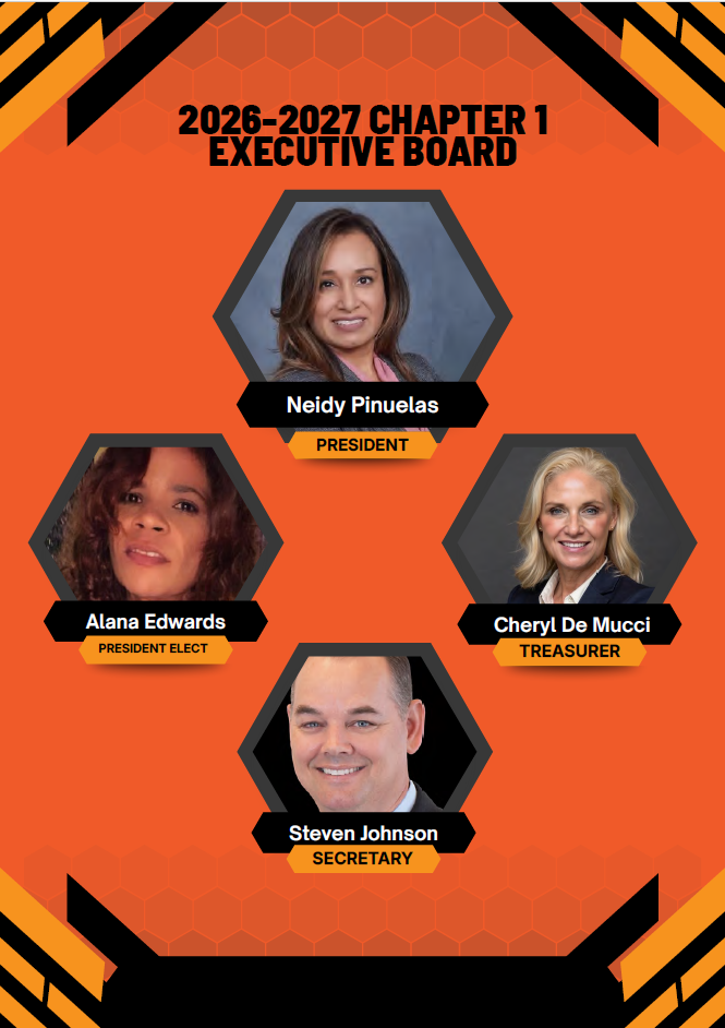 Image of executive board members President Neidy Pineulas, President Elect Alana Edwards, Treasurer Cheryl De Mucci, Secretary Steven Johnson