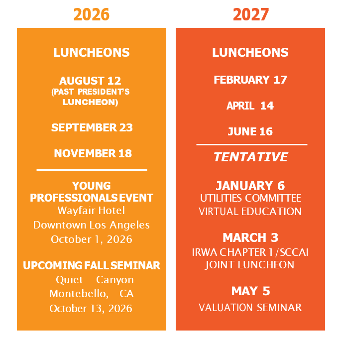 Picture of upcoming luncheons